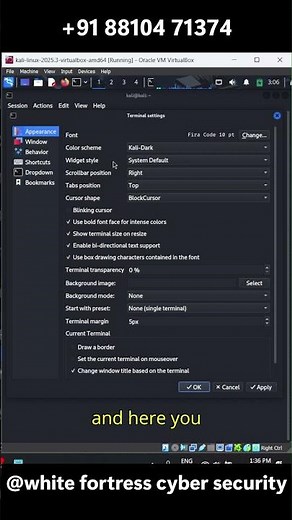 How to Increase Font Size in Kali Linux (2026) #cybersecurity