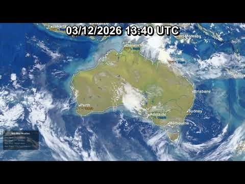 Australia & Oceania 7-Day Weekly Satellite Weather | Mar 08 – Mar 14, 2026