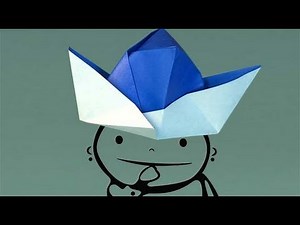 Papier Hut. Origami Papierfaltkunst lerner