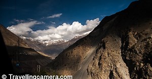 Khab - A beautiful village on India-Tibet border, where Spiti river & Setluj river meet in Kinnaur region of Himachal Pradesh