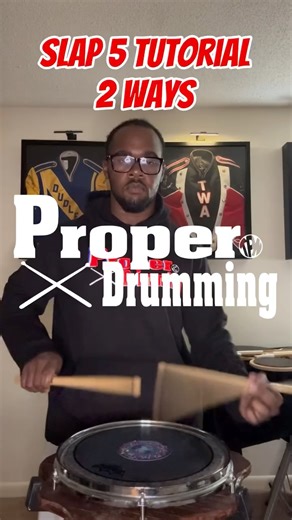 Proper Drumming on Instagram: "Learn the SLAP 5 two ways 👋🔥 Control the stick — don’t let it control you. #properdrumming #drumrudiments"