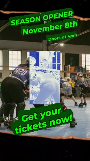 14 reactions | home team season kicks off this weekend! NOV 8TH It's a rematch of last year's championship game: GPM  VS Reigning champs DFunk睊 Get your tickets now! link in bio️ | Detroit Roller Derby | Facebook