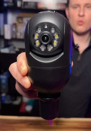 🔒💡 Smart light bulb security camera with 2K HD video, 360° rotation, motion tracking alerts & night vision for complete wireless home security Transform any light socket into a powerful security system with this wireless camera that delivers full 360° panoramic coverage and intelligent auto-tracking. Stay connected to your home anytime with real-time monitoring straight from your phone and instant motion alerts when activity is detected. This advanced home security camera features clear 2K HD 