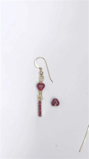 DIY Wire wrapped #heart Valentines Earrings