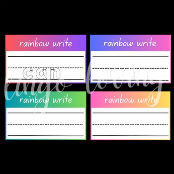 Rainbow Write: Sight Word “can” – Interactive Handwriting Practice