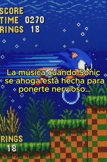 El sonido de Sonic ahogándose ☠️ #sonic #videogames
