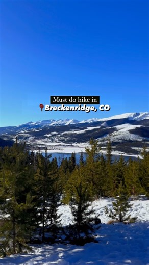 101K views · 20 reactions | This trail inBreckenridge, CO is a must do ❄️ It is a short 0.6 mile loop with the most stunning views Save for later Where to stay: @chestnuthillcabin is less than a 10 minute drive away! Follow @coloradomountaintowns for more Colorado recommendations ️❄️ #colorado #winterhikes #thingstodoincolorsdo #breckenridge #breckenridgecolorado | Coloradomountaintowns | Facebook