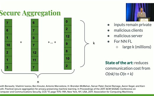 USENIX Security '22 - Efficient Differentially Private Secure Aggregation for Fe