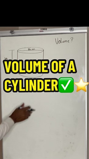 Volume Of A Cylinder💯⭐️ #learnontiktok#math