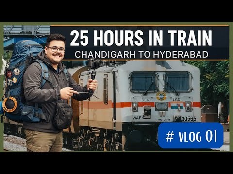 25 HOURS + in Duronto Express 🤯🚉 | Chandigarh → New Delhi → Hyderabad | 2 AC Train Journey Vlog 01
