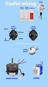 3.7M views · 30K reactions | Cooler wiring animation video for new electrician #instagram #instagood #reel #reels #trending #viral #reelsviral #trendingreels #insta #instamood #instapic #instadaily #electrician #electric #cooler #wiring #animation #facebook #facebookreels #fbpro | Electrician Moleram | Facebook