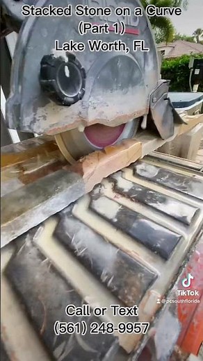 How to install stacked stone on a curved wall, part 1 - Pereira Construction