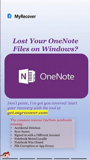 OneNote Files Missing? 😱 Here's How to Recover Them on Windows！ #datarecovery #onenote