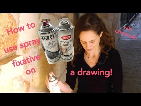 How to Use Spray Fixative on a Drawing
