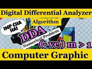 DDA with Negative Slope Greater than 1||Computer Graphics #csit #bca #nepali