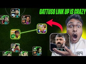NEW Gattuso 🤒 Out Wide Manager Review + how to use link up play?? efootball mobile 25 🔥