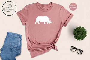 Rhinoceros T-shirt, Rhino Shirt, Rhinoceros Shirt, Rhino Gift, Rhino Lover Top, Rhino Tee, Rhino Lover Shirt, Rhino T-shirt - Etsy