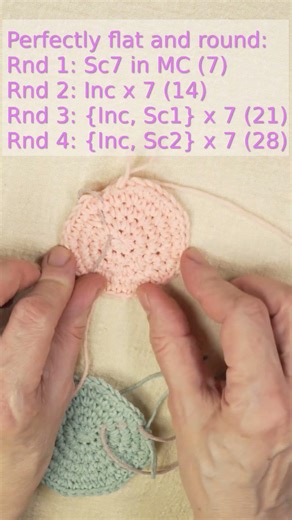 Crochet Amigurumi Perfect Disk (Single Crochet)
