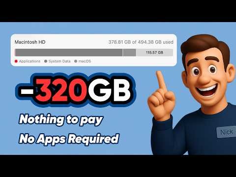 How to Clean Up Mac System Data by 320GB — Free, No Apps Required