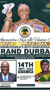 Ongoing 60th Anniversary walk, Akrade-Akwamufie in honor of Nana Afrakoma ll, Akwamuhemea.🤩 | Kantanka TV