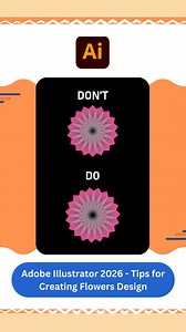 105K views · 1K reactions | Adobe Illustrator 2026 - Tips for Creating Flowers Design . #vipulgraphics #illustrator #tips #flowers #design #explore | Vipul Graphics | Facebook