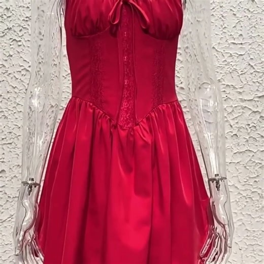 Corset Short Dress – Sexy Lace Floral Mini Sundress for Women 2025