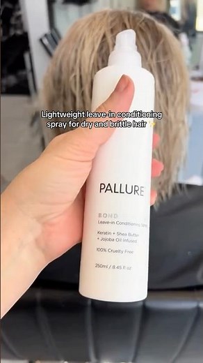 A lightweight leave-in conditioning spray for dry and brittle hair ✨ #pallure
