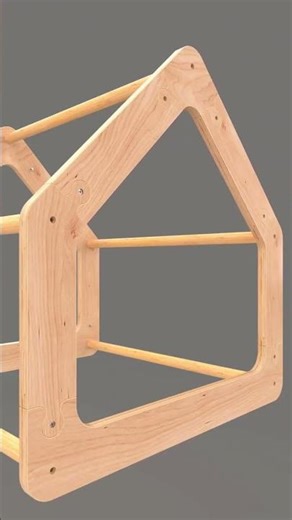 I built a luxury house for my dog Satisfying! #satisfying #woodworking #asmr #wood #diy #bamboo