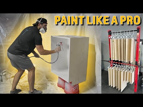 How to Paint Kitchen Cabinets with a Sprayer and get a Professional Finish | DIY Project