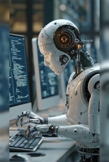 In 2050 robot will working on computer and working for human well being