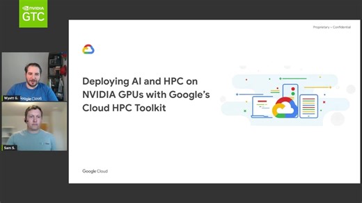 Deploying AI and HPC on NVIDIA GPUs With Google Cloud HPC Toolkit (Presented by Google Cloud) S63258 | GTC 2024 | NVIDIA On-Demand