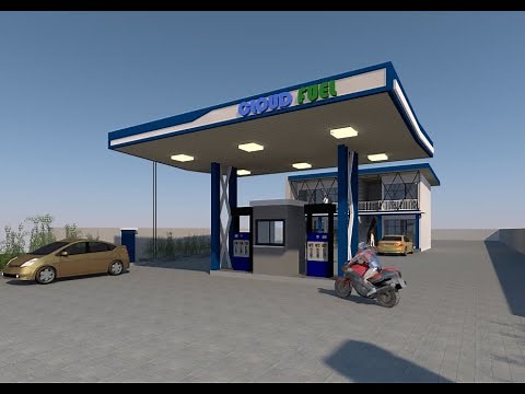 Our small gas station, preparation and construction.