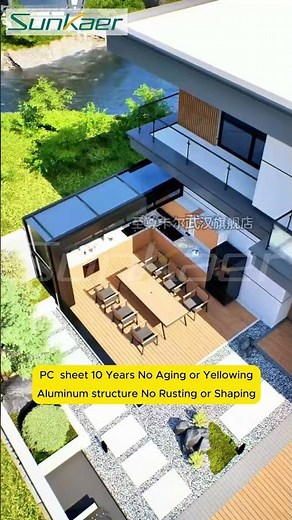 Transform Your Space with a Roof That Adapts: Sunkaer Telescopic Sunroom 🔄🏡 #sunkaer