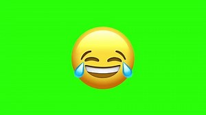 Laughing Animated Face, Green Screen