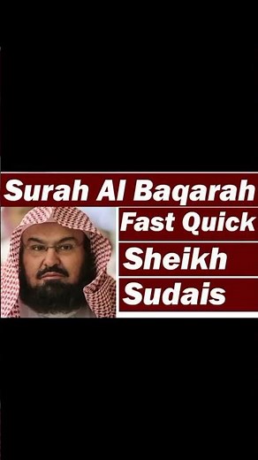 🌙 Surah Al-Baqarah Full (Fast Recitation) | Complete Quran Tilawat in 59 Minutes | Sheikh Sudais 🕋✨