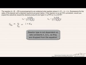 Selectivity: PFR vs. CSTR (Review)