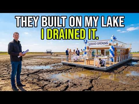HOA Opened a Floating Restaurant on My Private Lake — So I Drained It Hours Before Launch