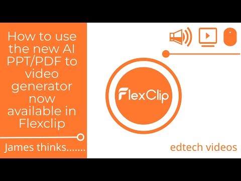 How to use the new AI PPT:PDF to video generator now available in Flexclip