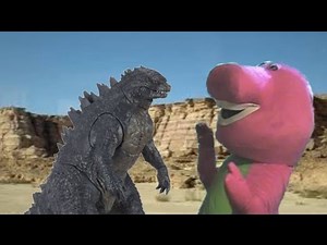 Godzilla Vs Barney The Dinosaur