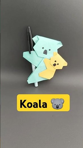 Koala 🐨-- Easy Origami #diy #papercraft #origami #craft #koala#cute