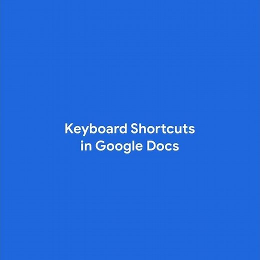 Keyboard shortcuts in Google Docs. 💡 #Shorts