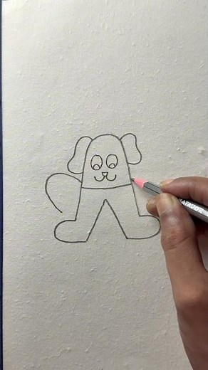 How to draw dog with pencil for beginners