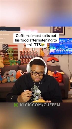 Cuffem almost spits out his food after listening to this TTS #shorts #viral