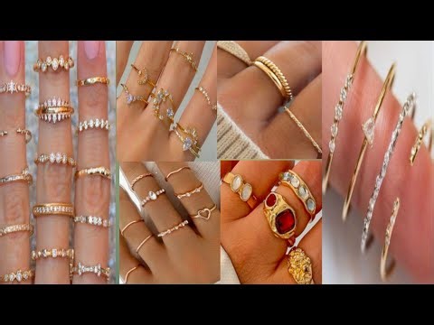 Lastest 50 finger ring designs for girls ❣️//Trendy rings designs ideas