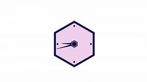 Spinning clock line 2D object animation. Ticking watch. Wall clock with moving arrows flat color cartoon 4K video, alpha channel. Countdown timepiece. Running time animated item on white background