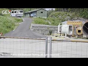 Explosion testing demonstration