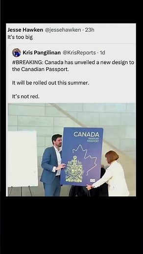canada reveals new passport design 🇨🇦 | Subscribe for more #motivation 😊👍