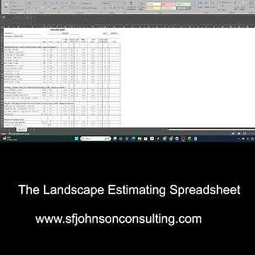 Landscape Estimating Spreadsheet + Manhours Included | $199