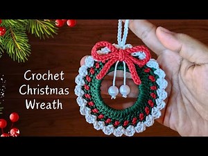 💯 Easy Ways to Crochet a Christmas Wreath for Beginners🎄