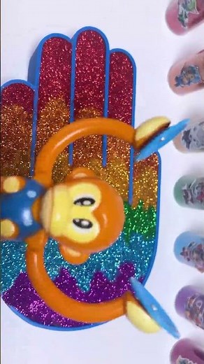 Slime Mixing Hand Rainbow 🌈 Shorts Satisfying Video #slimeasmr #satisfying #toys #shorts #relaxing
